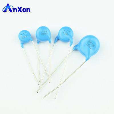 China High Voltage AnXon CT81 15KV 820PF 821 Coated With Epoxy Resin HV Ceramic Disc Capacitor for sale