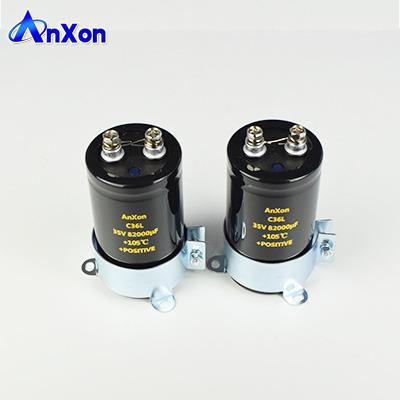 China General specially designed in China 35V 82000uF screw terminals aluminum electrolytic capacitor 35V 8200MFD for sale