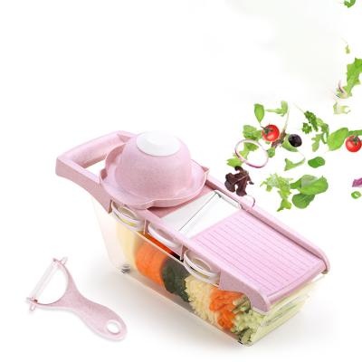 China Viable Multifunctional Manual Fruit Vegetable Food Processor Mandoline Slicer Cutter Dicer for sale