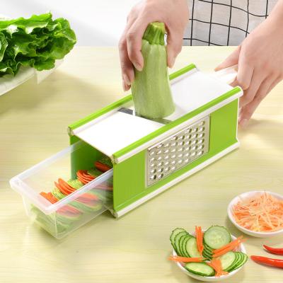 China Viable Four Blade Handheld Cuboid Side Cutter Kitchen Cutter Vegetable Slicer for sale