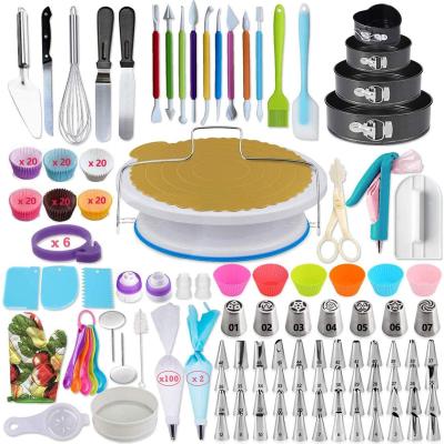 China 333 Pcs Sustainable Decorating Supplies Accessories Kit Cake Tools Set For Baking for sale