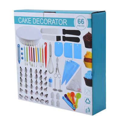 China Sustainable Baking Set Cake Decorating Supplies Machine Stainless Steel Cake Decorating Nozzles Cake Decorating Tool Kit for sale