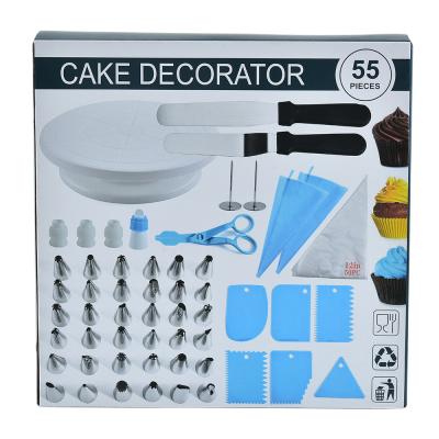 China Bag Spout Viable Baking Piping Cake Decorating Tools Cake Turntable Set Decorating Practice Cake Sets for sale