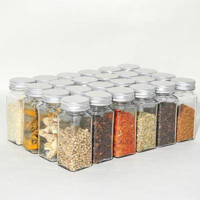 China Sustainable Pepper Cumin Sprinkling Spice Bottle Jar Condiments Glass Bottles 120ml Barbecue Seasoning Jar With Cover for sale