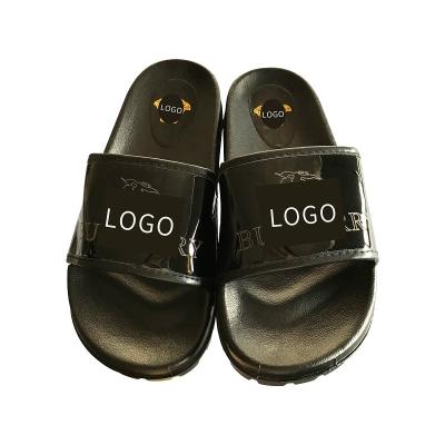 China High Quality Outdoor Comfort Thick Soled White Cushioning Customized LOGO Unisex Beach Slippers for sale