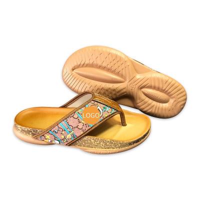 China New Design Summer Colorful Comfort Roman Style Non-slip Beach Cushioning Flip Flops for sale