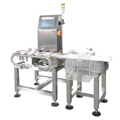 Китай Automatic package conveyor weight checker machine check weigher rejector продается