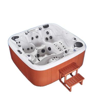 China JCAQUA 5 Seats Modern Outdoor Spa Jetted Tub Whirlpool Jakuzi Hot Tub Spa for sale