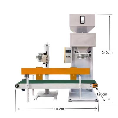 China Mutil-Specifications Food Vertical Granule Packing Machinery Rice Feed Packing Machine With Sealing Machine for sale