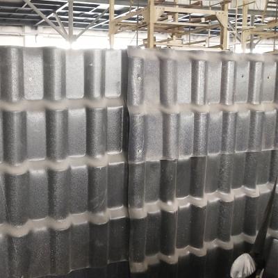 China residential & industrial supporting synthetic resin roof tiles pvc colored and fireproof tile roofing for sale