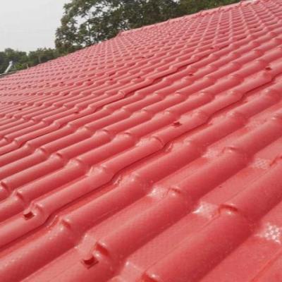 China residential & 2022 Good Quality Industrial Wholesale Durable Colorful Synthetic Resin PVC Plastic Roof Tiles for sale