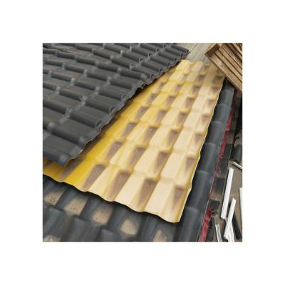 China residential & Good Industrial Fire Resistant Spanish Rating Asa Coated Synthetic Resin Tiles For House Roof for sale