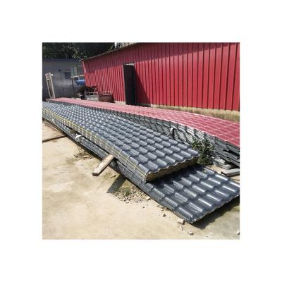 China residential & Low Cost Plastic PVC Roof Tarpaulin / Industrial Light Weight ASA Synthetic Resin Roof Tile for sale