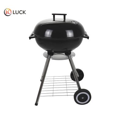 China LUCK Easily Assembled Outdoor Camping Outdoor Kettle Cart Charcoal BBQ Grill for sale