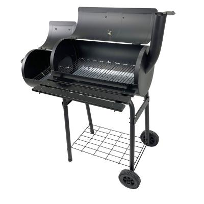 China Good Quality Outdoor Kitchen Grill Machine Meat Presser Smokeless Easily Assembled Grill With Wooden Handle for sale