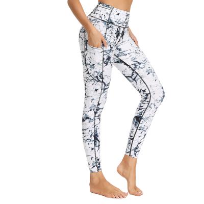 China Antibacterial High Waisted Quality Leggings Woman Print Working Out Leggings Sport Seamless Yoga Pants for sale