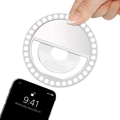 China Mini Factory Hot Sale Portable Mini Camera And Phone Ring Selfie Light For Smartphone for sale