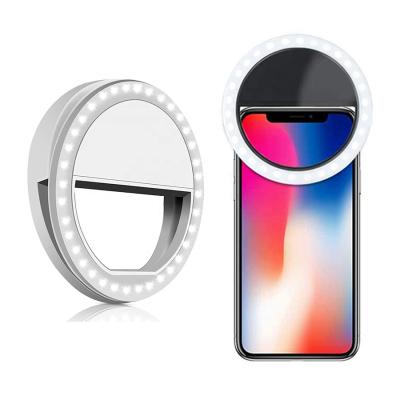 China Mini Portable Rechargeable Fill Clip Instant Camera Selfie Lightweight Mobile Phone Led Ring For Smartphone for sale