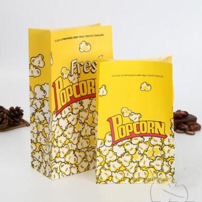 China New Arrived Recyclable Yiwu Recycled Handmade Logo Printing Custom Paper Popcorn Bags for sale