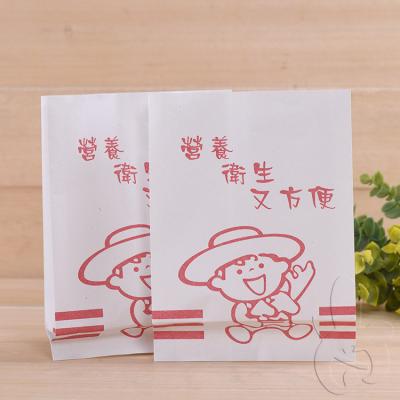 China Disposable Food Grade Grease Resistant Custom Machine Made Food Kraft Paper Bag for sale