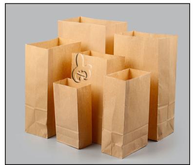 China Disposable Custom Take Away Fast Food Kraft Paper Bag for sale