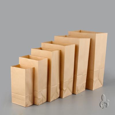 China Cheap Price Recyclable Brown Fast Food Wrapping Paper Bags Disposable Fast Food Oil Proof Paper Bag Packaging Bag for sale