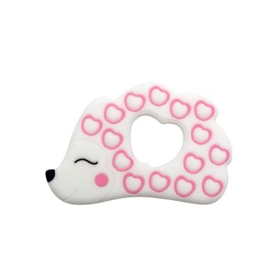 China Soft Toy Love hedgehog  Silicone Baby Teethers for sale