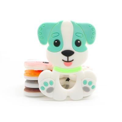 China Soft Toy Puppy-shaped  Baby Teethers for sale