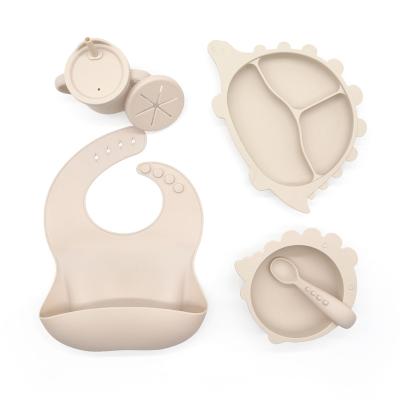 China Sustainable Hot sale products baby silicone tableware sets for sale