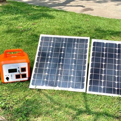 China Outdoor or home grade portable solar generator kit 1200W with completed panel set for camping/for shed/for microwave for sale