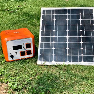 China Outdoor Or Home Portable Solar Generator 1500W Kit With Panels Included For Camping / For Home Backup Power Use for sale