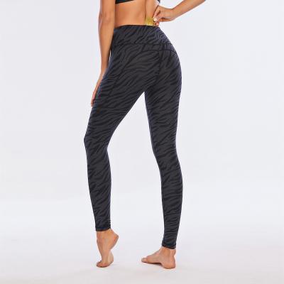 China Factory Made Premium Quality Unique Yoga Pants Breathable Zebra Yoga Leggings For Women for sale