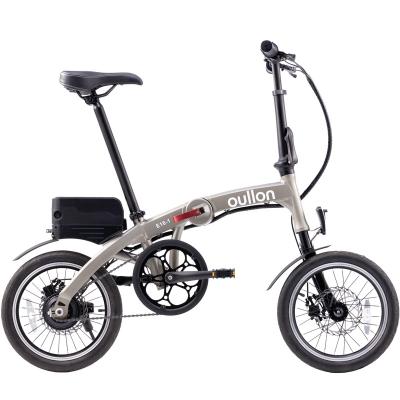 China Aluminum Alloy 16 Inch 36V 250W Compact Electric Bike Foldable City Bike for sale