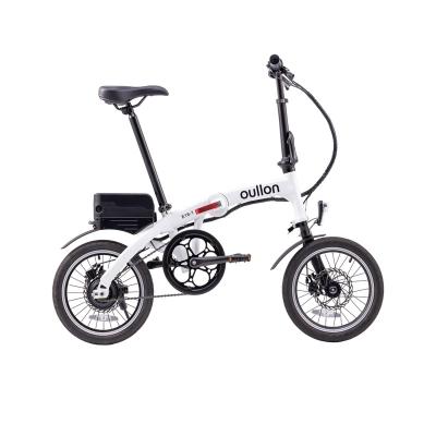 China Aluminum Alloy Warehouse Electric Folding Bicycle 36V 250W 16Inch for sale