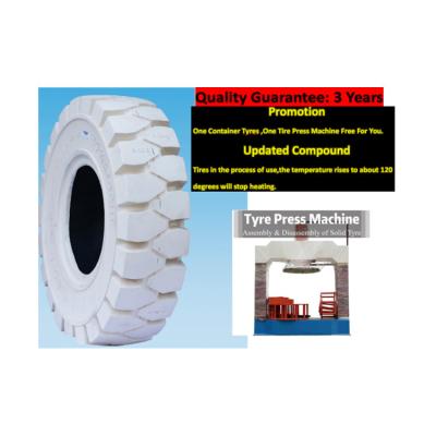 China Forklifts Forklift Tire Solid 6.00 - 9 Solid White Tire Cushion Marking Non Solid Tires For Forklift for sale