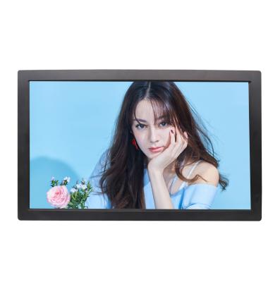 China 21.5 Inch Large Digital Picture Frame Advertising Clock Player With 1080P High Resolution LCD HD Input VESA With Wall Mount for sale