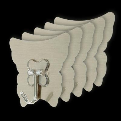 China Stocked 2022 hot selling Waterproof And Oilproof Self Adhesive Hooks For Kitchen Multifunctional Self-adhesive Wall Adhesive Hook for sale