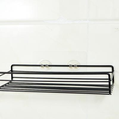 China Stocked Heavy duty reusable double hook plastic self adhesive wall hooks for storage wire basket for sale