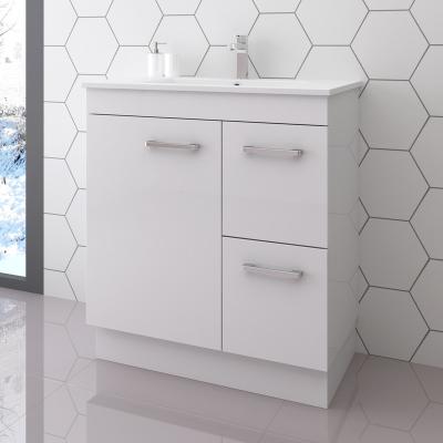 China Modern PVC Floor Standing Single Bathroom Cabinet Waterproof for sale