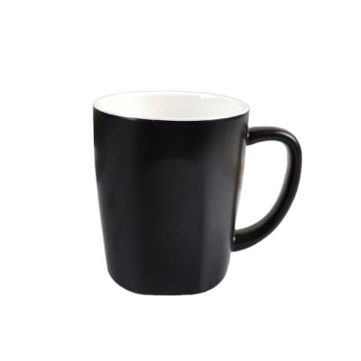 China Tarpul Factory Price Viable Custom Black Matte Porcelain Coffee Mug Ceramic Mug for sale