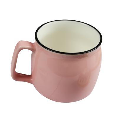 China Tarpul Disposable Promotional Gift Cute Pink Milk Cup Mug Manufacturer Wholesale Eco-friendly Lovely for sale