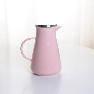 China Sustainable Tarpul Pink 1200ml Porcelain Water Tea Kettle Chinese Ceramic High Quality Teapot for sale