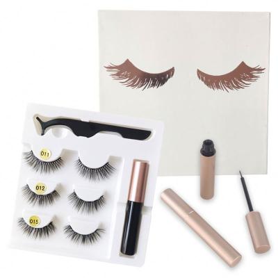 China 2020 newest styles deep magnetic eyeliner and wholesale magnetic lashes 3d eyelashes for sale