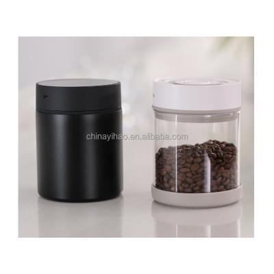 China Factory Direct High Quality Electric Vacuum Coffee Bean Storage Canister Glass Air Tight for sale