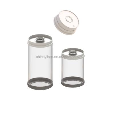 China Multi Sizes Automatic Freshness Preservation and Coffee Wholesale Vacuum Lid Automatic Airtight Glass Jars for sale