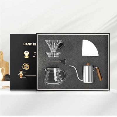 China Viable Gift Packing Full Set OEM Hand Drip Coffee Maker Handmade Coffee Set for sale