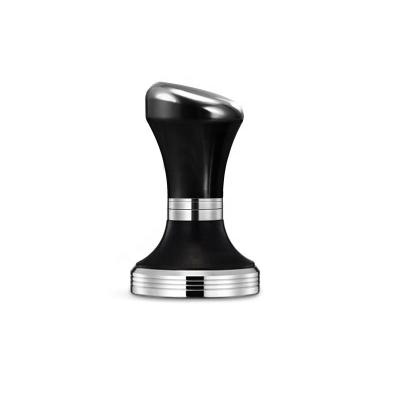 China Durable Height 304 Stainless Steel Adjustable Coffee Tamper Press Flat Base Espresso Beans With Hand Press Customized for sale