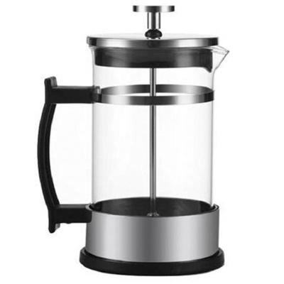 China 350ml Pot Viable Double Press 304 Stainless Steel Fashion Style Fashion Style Milk Infusion Coffee Maker Home American Tea Maker for sale