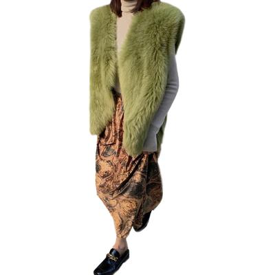 China Fashion Breathable Custom Shearling Real Shearling Coat Genuine Tuscany Sheepskin Vest for sale