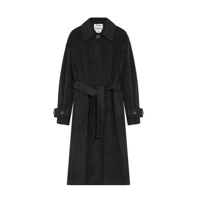 China Breathable Wholesale Best Price New Style Long Classic Wool Coat Thick High End Cashmere Coat for sale